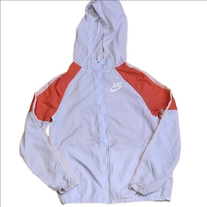 Nike Hooded Windbreaker Pale Blue And Bright Pink Youth XL